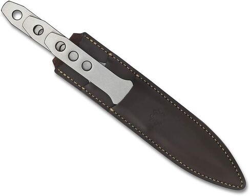 Spyderco SpyderThrowers - كبيرة - مجموعة من ثلاث سكاكين من الفولاذ المقاوم للصدأ 8Cr13MoV وغمد جلدي - TK01LG in Kuwait