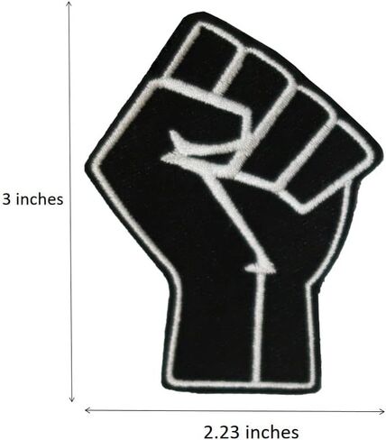 3 "المقاومة مقاومة الأسود السلطة المطرزة هوك وحلقة التصحيح ، مضحك ميمي التصحيح ، حقيبة الظهر التكتيكية DIY بها بنفسك in Kuwait