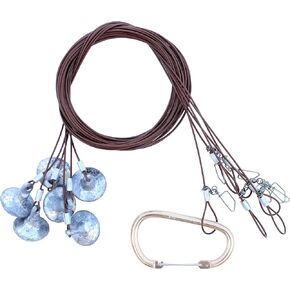 لايف تايم ديكوز 6 أقدام 1.8 أونصة مغلفة من البولي فينيل كلورايد كابل فولاذ تكساس ريج ديكوري - 6 قطع in Kuwait