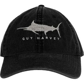 Guy Harvey Mens Solid Relaxed Hat with Patch