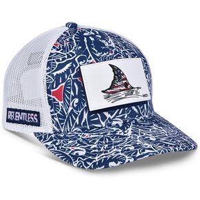 Winking Clam Outfitters Fishing Hat Adjustable Mesh Snapback Ball Cap + Multiple Patches in Kuwait