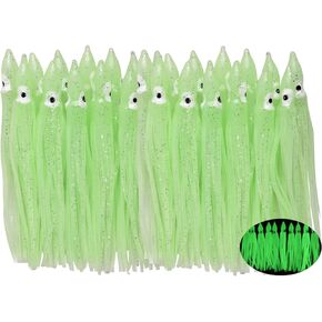 Fishing Squid Skirts Lures Octopus Skirts Trolling Lures Soft Plastic Fishing Tackle Squid Bait for Saltwater Bass Salmon Trout in Kuwait