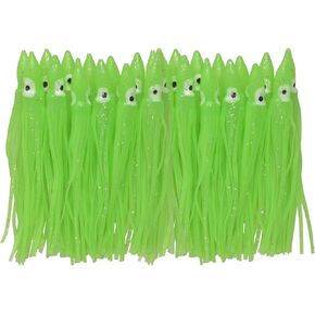 Fishing Squid Skirts Lures Octopus Skirts Trolling Lures Soft Plastic Lures Fishing Tackle Squid Skirts Fishing Bait for Saltwater Bass Salmon Trout