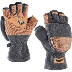 قفازات بالميث المغناطيسية القابلة للتحويل للرجال قفازات صيد من الصوف على الجليد بدون أصابع قفازات دافئة للطقس البارد والشتاء للنساء in Kuwait