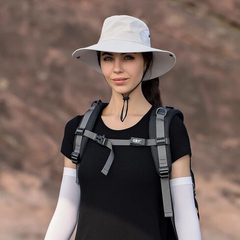 المرأة قبعة الشمس ثقب ذيل حصان قبعة الصيد قبعة للشاطئ الأشعة فوق البنفسجية حماية قبعة قابلة للطي للخارجية ساحة شبكة واسعة حافة قبعة بحافة in Kuwait