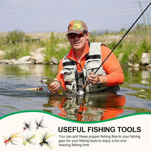 24 قطعة الصيد بوبر طعم كيت باس بوبر مجموعة الصيد مجموعة الصيد Topwater طعم لباس بوبرز الصلب in Saudi Arabia