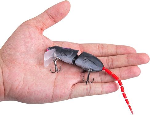 Goture Mice Rat Fishing Lures Topwater 3D Mouse Lures Baits Artificial Rat Swimbaits Bass Trout Hard Lures Kit Gifts for Men 2Pcs in Saudi Arabia