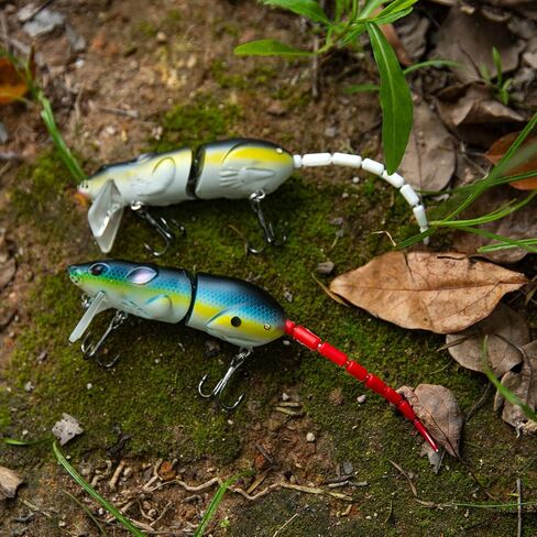 Goture Mice Rat Fishing Lures Topwater 3D Mouse Lures Baits Artificial Rat Swimbaits Bass Trout Hard Lures Kit Gifts for Men 2Pcs in Saudi Arabia