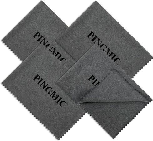 NP Gun Cleaning Cloth Rags 4PCS - 12"x12" Microfiber Gray Towel Polishing lint Free Silicone Gun Cloth, Gun Wipes Right Amount of Silicon Great for All Gun Firearm Cleaning Cleaner Protection in Saudi Arabia