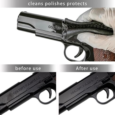 NP Gun Cleaning Cloth Rags 4PCS - 12"x12" Microfiber Gray Towel Polishing lint Free Silicone Gun Cloth, Gun Wipes Right Amount of Silicon Great for All Gun Firearm Cleaning Cleaner Protection in Saudi Arabia