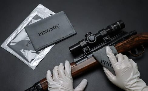 NP Gun Cleaning Cloth Rags 4PCS - 12"x12" Microfiber Gray Towel Polishing lint Free Silicone Gun Cloth, Gun Wipes Right Amount of Silicon Great for All Gun Firearm Cleaning Cleaner Protection in Saudi Arabia