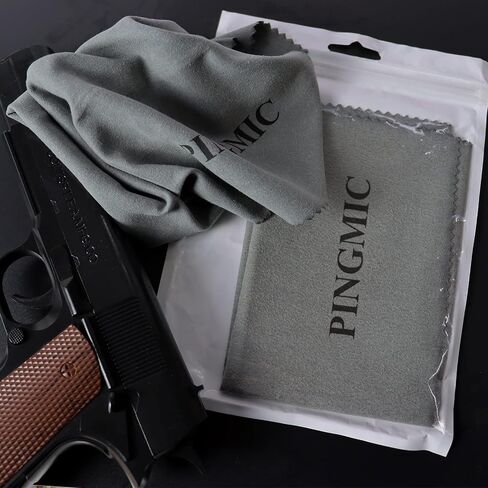 NP Gun Cleaning Cloth Rags 4PCS - 12"x12" Microfiber Gray Towel Polishing lint Free Silicone Gun Cloth, Gun Wipes Right Amount of Silicon Great for All Gun Firearm Cleaning Cleaner Protection in Saudi Arabia