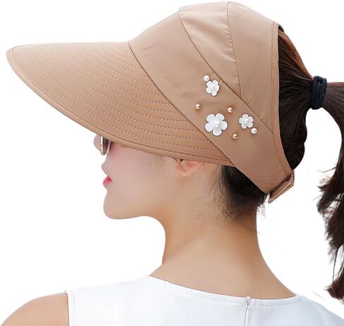 HINDAWI Sun Hats for Women Wide Brim Sun Hat UV Protection Caps Floppy Beach Packable Visor in Saudi Arabia