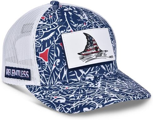 Winking Clam Outfitters Fishing Hat Adjustable Mesh Snapback Ball Cap + Multiple Patches in Kuwait