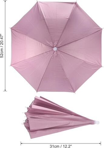 PATIKIL Fishing Umbrella Hat Elastic Folding Sun Rain Cap Head Umbrella Hands Free for Outdoor Fishing Camping in Saudi Arabia