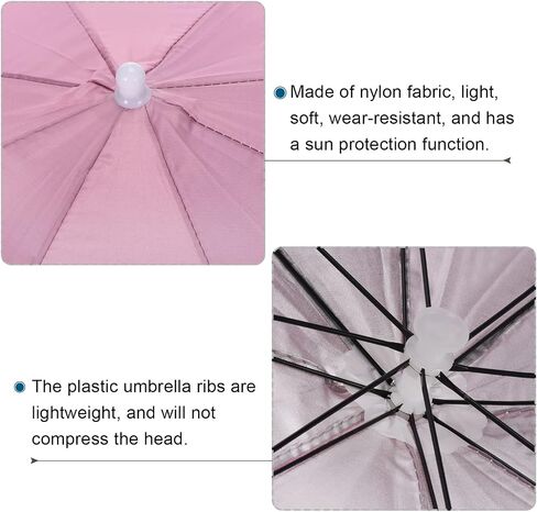 PATIKIL Fishing Umbrella Hat Elastic Folding Sun Rain Cap Head Umbrella Hands Free for Outdoor Fishing Camping in Saudi Arabia