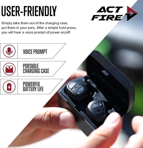 ACT حرائق إطلاق النار حماية الأذن NRR 26dB حماية السمع سماعات الأذن سدادات إطلاق النار الإلكترونية in Kuwait