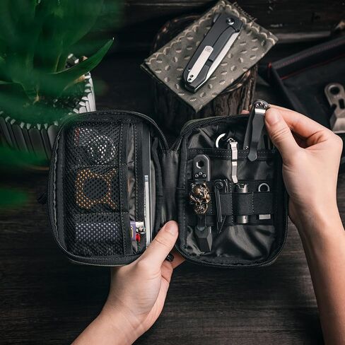 حقيبة جيب الخصر المدمجة E2.0 EDC من TACTICAL GEEK، منظم أدوات الحقيبة Molle EDC متعدد الأغراض، حقيبة أدوات Molle متعددة الأغراض للأدوات المتعددة، حقيبة تنظيم الأدوات اليومية من النايلون باللون الأخضر in Kuwait