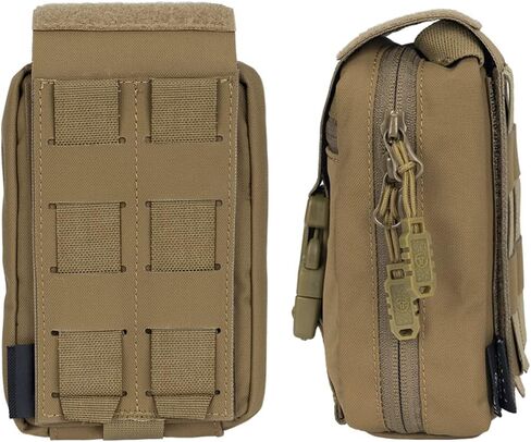 TOPTACPRO Removable Tactical Medical Pouch Rip-Away MOLLE IFAK Pouch for Camping Hunting Traveling 500D Cordura Nylon in Saudi Arabia