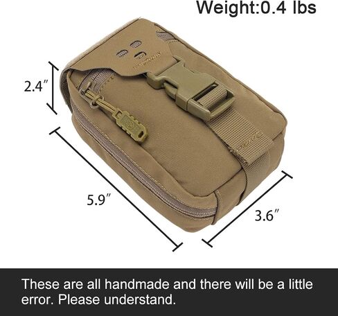 TOPTACPRO Removable Tactical Medical Pouch Rip-Away MOLLE IFAK Pouch for Camping Hunting Traveling 500D Cordura Nylon in Saudi Arabia