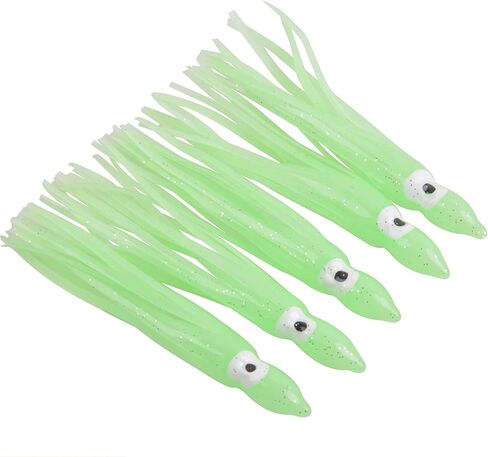 Fishing Squid Skirts Lures Octopus Skirts Trolling Lures Soft Plastic Fishing Tackle Squid Bait for Saltwater Bass Salmon Trout in Kuwait