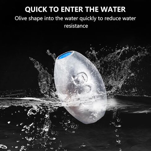 EKIND Egg Sinkers Weights Fishing Olive Shape Inner Core Assortment Lead Oval Shape Bass Casting Gear Kit for Saltwater Freshwater Fishing in Kuwait