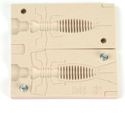 FatFish B41 Bait Mold Soft Plastiс Lure Making Injection Mold for Do-It Fishing Lures 3" in Kuwait