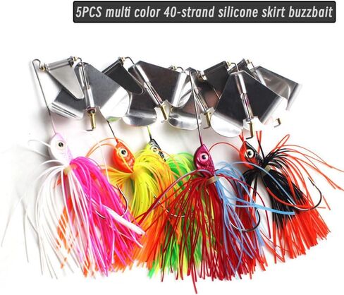 مجموعة طعوم صيد السمك سبينيربايت بوزبيت متعددة الألوان، سمك السلمون المرقط، معدن الدولاب الدوار، طعوم السباحة، صيد المياه العذبة، صيد المياه المالحة، 5 قطع in Kuwait