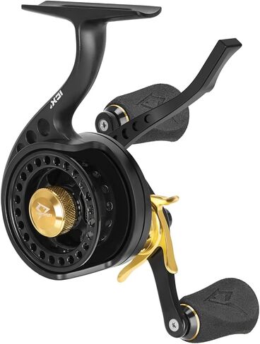 بكرة صيد الجليد الدقيقة من Piscifun ICX، بكرة صيد الجليد المجانية المضمنة، بكرة ألومنيوم فائقة النعومة مصنوعة بآلة CNC 7+1 محامل كروية محمية بكرة سمك الثلج in Kuwait