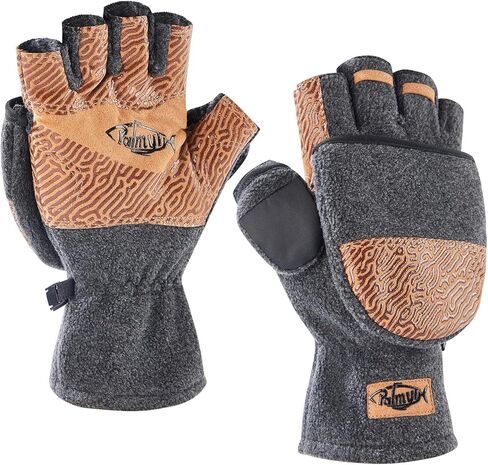 قفازات بالميث المغناطيسية القابلة للتحويل للرجال قفازات صيد من الصوف على الجليد بدون أصابع قفازات دافئة للطقس البارد والشتاء للنساء in Kuwait