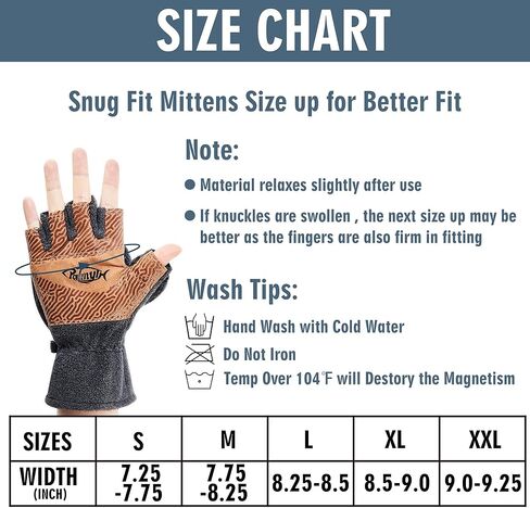 قفازات بالميث المغناطيسية القابلة للتحويل للرجال قفازات صيد من الصوف على الجليد بدون أصابع قفازات دافئة للطقس البارد والشتاء للنساء in Kuwait