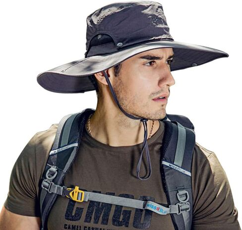 COSMOING Breathable Fishing Hat Wide Brim and Safari Cap with Sun Protection, UPF 50+ Sun Hats for Men & Women in Kuwait