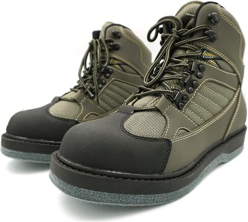 Lurewilder Men's Wading Boots Felt Sole for Fly Fishing Felt Outsole Wading Shoes Fly Fishing Footwear Wading Boots for Men in Saudi Arabia