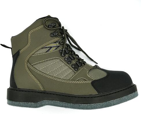 Lurewilder Men's Wading Boots Felt Sole for Fly Fishing Felt Outsole Wading Shoes Fly Fishing Footwear Wading Boots for Men in Saudi Arabia