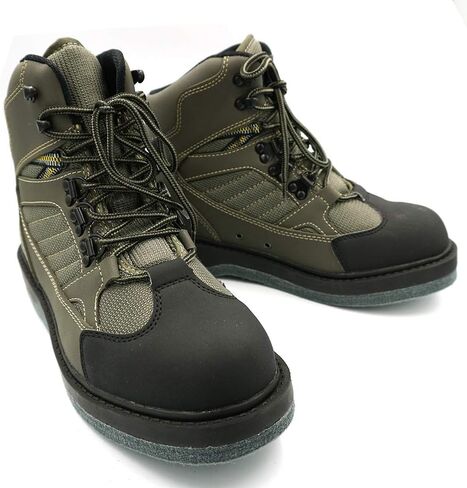 Lurewilder Men's Wading Boots Felt Sole for Fly Fishing Felt Outsole Wading Shoes Fly Fishing Footwear Wading Boots for Men in Saudi Arabia
