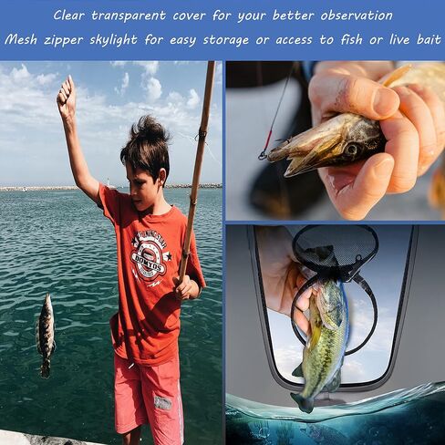 Transparent Top Cover Fishing Bucket, Foldable Fish Bait Bucket, Multifunctional Minnow Bucket, Live Fish Container, Fish Protection Bucket, Outdoor Camping Fishing Bag. in Saudi Arabia