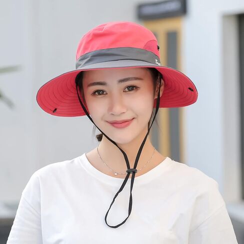 قبعة نسائية للشمس على شكل ذيل حصان للحماية من الأشعة فوق البنفسجية في الهواء الطلق قابلة للطي شبكية واسعة الحافة للشاطئ لصيد الأسماك في الصيف in Kuwait