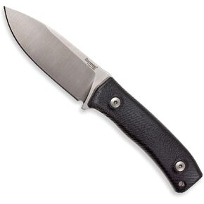LionSTEEL M4 Fixed Blade FatCarbon Glow in the Dark Carbon Fiber Handle Scales, Full Extended Tang Construction, M390 Steel Blade, Triple Stitched Leather Sheath, KAVISO Exclusive