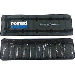 Nomad Design Lure Roll - Medium Size with 6 Pockets Respectively, Portable Waterproof Tarpaulin Fish Lure Bag - Heavy Duty PVC Window, Mesh Cleaning & Drying Tabs in Saudi Arabia