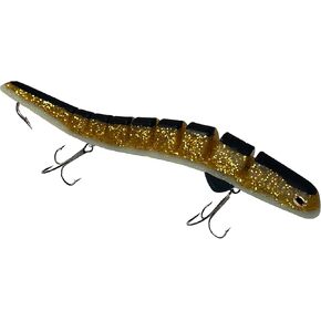 Delong Lures - Musky Fishing Lures, 11" Flying Witch Fishing Lures for Bass, Pike, Musky - Segmented Rip Baits Slow Sinking Topwater Swimbaits, Freshwater & Saltwater Fishing Tackle - Made in USA in Saudi Arabia