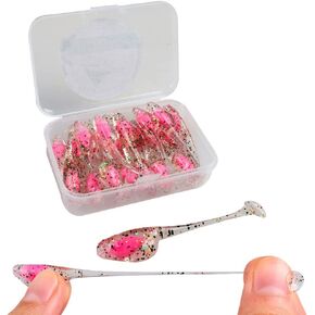 JOHNCOO Crappie Lures Shad Baits Artificial Soft Lures Fishing Lures Glow in Dark in Saudi Arabia