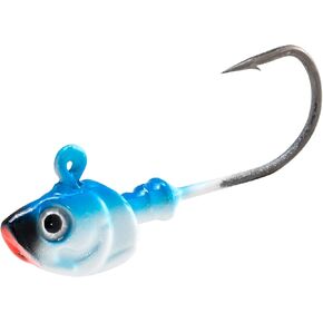 Dr.Fish 10 Pack Swimbait Jig Heads, Saltwater Fishing Jig Heads Flat Jigs 3D Eyes High Carbon Steel Hooks Saltwater Surf Fishing Lures Flounder Striper Halibut Pompano Bass