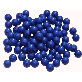 100 Rounds Solid Nylon 50 Cal. Paintballs 50 Cal Rubber Balls Ammo for Tr50 Reusable .50 Caliber Hard Plastic Projectiles for Self Defense