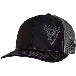 Born of Water Megalodon MEG Tooth Trucker Hat: Scuba Dive | Freediving | Spearfishing in Saudi Arabia