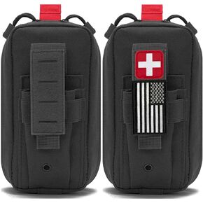 Upgrade Molle Ifak Pouch,Single-Handed Operation Tactical EMT Medical Pouch Bag