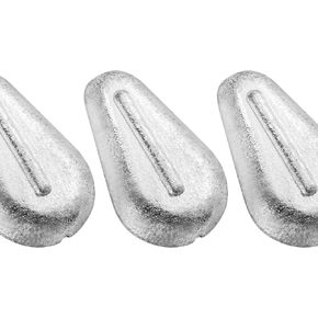 Dr.Fish 5 Pack Fishing No-Roll Sinker Fishing Lead Weights for Catfish Rig, Surf Fishing