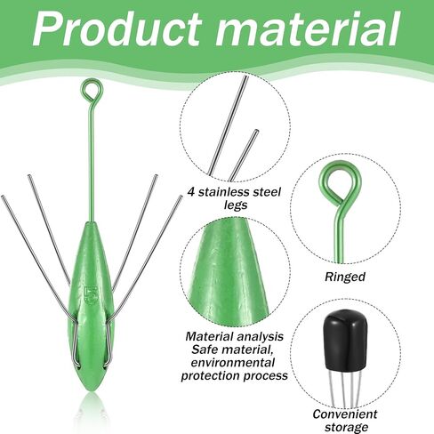 Libima 5 Pcs Sputnik Sinker Surf Fishing Weight Long Tail Fishing Sinkers Fishing Equipment Sputnik Surf Weight for Sea Sand Ocean Beach, Green in Saudi Arabia