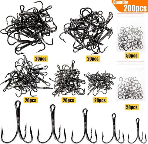 Ghanneey Fishing Hooks Weighted Hooks Fishing Jigs Lure Fishing Treble Hooks Octopus Lures Squid Skirt Bait Fishing Spinner Blades Trout Bass for Freshwater and Saltwater in Kuwait