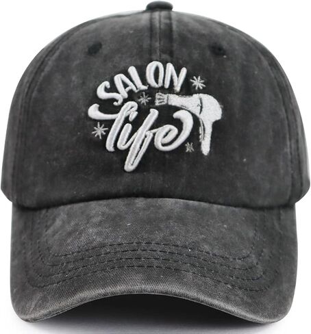 Gxaxyoupe Hair Stylist Salon Life Gifts Hat for Women Men, Adjustable Embroidered Barber Hairstylist Accessories Baseball Cap in Saudi Arabia