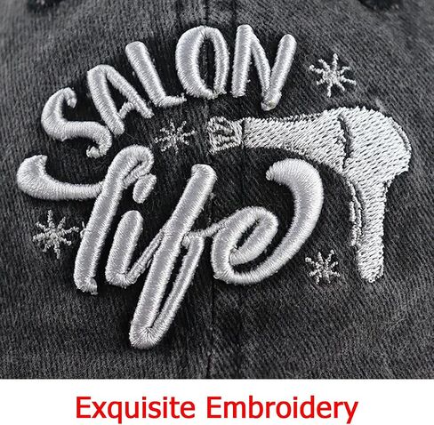 Gxaxyoupe Hair Stylist Salon Life Gifts Hat for Women Men, Adjustable Embroidered Barber Hairstylist Accessories Baseball Cap in Saudi Arabia